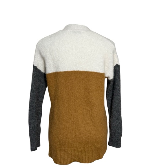 Madewell Allston Double-Button Cardigan Sweater Colorblock size XXS oversized - Picture 3 of 5